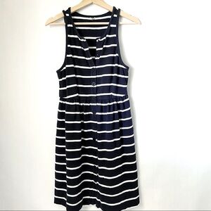 J.Crew Womens Dress Small Blue Striped Button Down Tank Nautical Preppy Casual